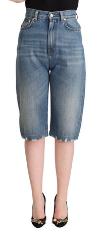 Thumbnail for High-Waisted Italian Cropped Denim Jeans