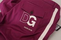 Thumbnail for Elegant Magenta Cotton Stretch Pants