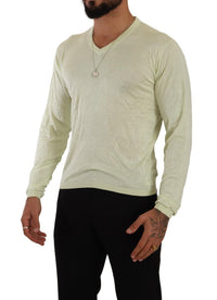 Thumbnail for Elegant Silk V-Neck Pullover Sweater