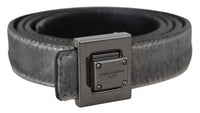 Thumbnail for Elegant Silver Leather Designer Belt