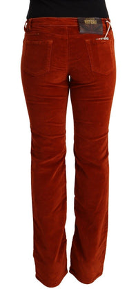 Thumbnail for Chic Red Low Waist Straight Cut Jeans