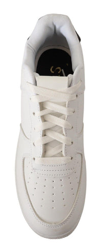 Thumbnail for Chic White Leather Low Top Sneakers