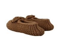 Thumbnail for Elegant Wool Knit Ballerina Flats in Brown