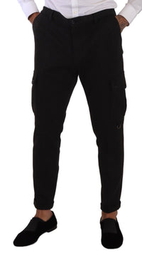 Thumbnail for Sleek Skinny Cargo Pants in Timeless Black