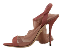 Thumbnail for Elegant Pink Ankle Strap Heels Sandals