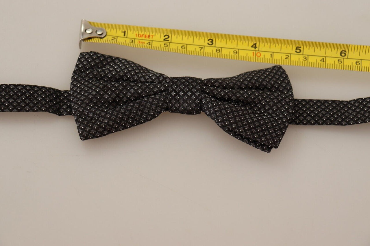 Elegant Silk Patterned Bow Tie