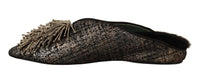 Thumbnail for Golden Enchantment Leather Flats