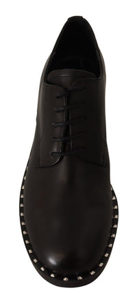 Thumbnail for Studded Oxford Elegance Leather Heels