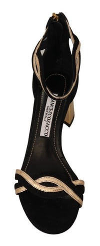 Thumbnail for Elegant Suede Leather Heeled Sandals