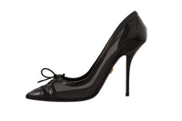 Thumbnail for Elegant Black Mesh Stiletto Pumps