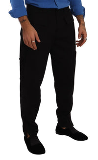 Thumbnail for Chic Black Cargo Pants with Stretch Comfort