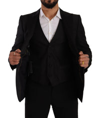 Thumbnail for Sicilia Slim Fit Black Suit Ensemble