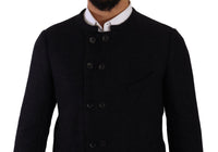 Thumbnail for Elegant Dark Grey Alpaca Blend Jacket