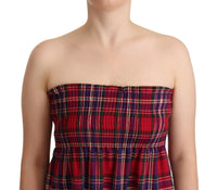 Thumbnail for Multicolor Chekered Sleevelesss Tank Top
