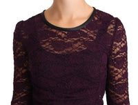 Thumbnail for Elegant Sheer Lace Long Sleeve Blouse