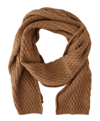 Thumbnail for Elegant Dark Brown Knitted Scarf