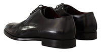 Thumbnail for Black Leather Lace Up Formal Derby Shoes