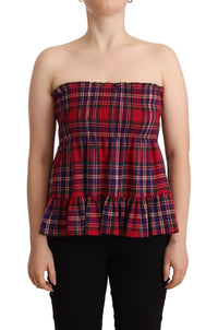 Thumbnail for Multicolor Chekered Sleevelesss Tank Top