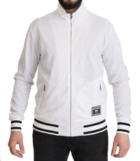 Thumbnail for White DG D.N.A. Zipper Stretch Sweater