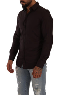 Thumbnail for Elegant Burgundy Slim Fit Dress Shirt