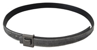 Thumbnail for Elegant Silver Leather Designer Belt