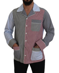 Thumbnail for Multicolor Cotton Button-Down Sleepshirt