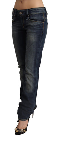 Thumbnail for Chic Dark Blue Low Waist Skinny Jeans