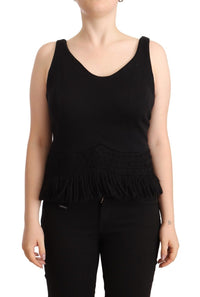 Thumbnail for Chic Sleeveless Designer Tank Top in Black