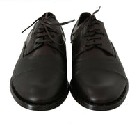 Thumbnail for Brown Leather Laceups Dress Mens Shoes