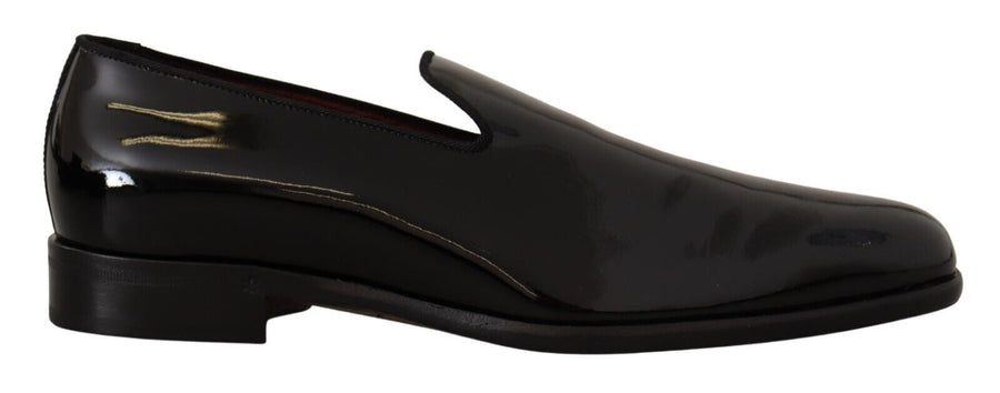 Elegant Black Patent Leather Loafers