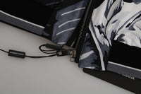 Thumbnail for Elegant Banana Leaf Print Silk Bomber Jacket