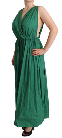 Thumbnail for Elegant Deep Green Sleeveless A-Line Dress