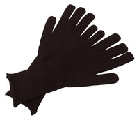 Thumbnail for Elegant Silk Cashmere Brown Gloves