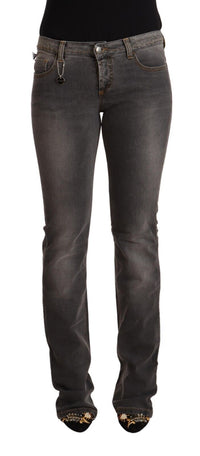 Thumbnail for Chic Gray Low Waist Skinny Denim