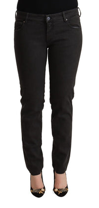 Thumbnail for Chic Black Low Waist Skinny Denim
