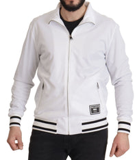 Thumbnail for White DG D.N.A. Zipper Stretch Sweater