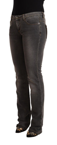 Thumbnail for Chic Gray Low Waist Skinny Denim