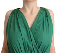 Thumbnail for Elegant Deep Green Sleeveless A-Line Dress