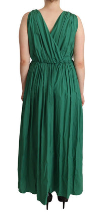 Thumbnail for Elegant Deep Green Sleeveless A-Line Dress
