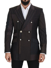 Thumbnail for Multicolor Wool Silk Blend Slim Fit Blazer