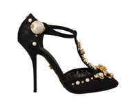 Thumbnail for Elegant Embellished T-Strap Heels Sandals