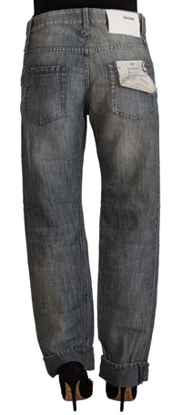 Thumbnail for Chic Gray Washed Straight Cut Jeans