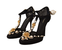 Thumbnail for Elegant Embellished T-Strap Heels Sandals