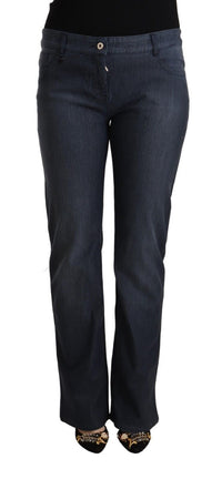 Thumbnail for Chic Dark Blue Straight Cut Jeans