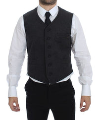 Thumbnail for Gray Wool Blend Logo Vest Gilet Weste