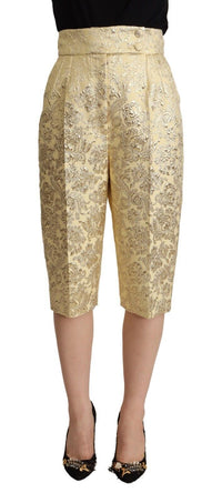 Thumbnail for Elegant Beige High-Waisted Cropped Pants