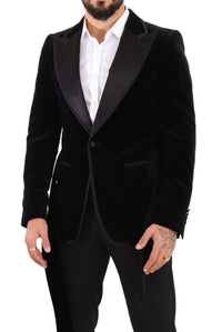 Thumbnail for Elegant Single Breasted Velvet Blazer
