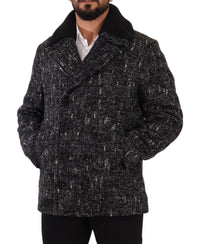 Thumbnail for Chic Double Breasted Wool Blend Overcoat