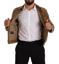 Thumbnail for Elegant Corduroy Logo Jacket