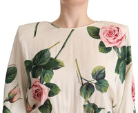 Thumbnail for Elegant Stretch Silk Pleated Rose Dress